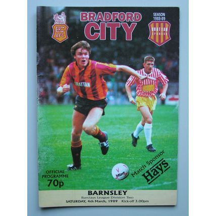 BRADFORD CITY v BARNSLEY Div2 04/03/1989