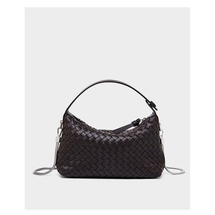 Genuine Leather Women's Evening Handbags Brown