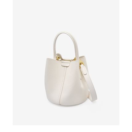 Women Genuine Soft Leather Shoulder Hobo Bag White