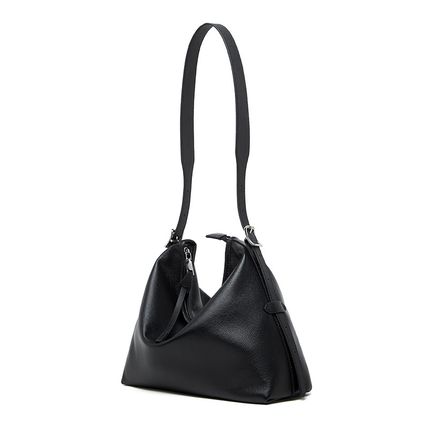 Genuine Leather Women Tote Bag Handbags Black