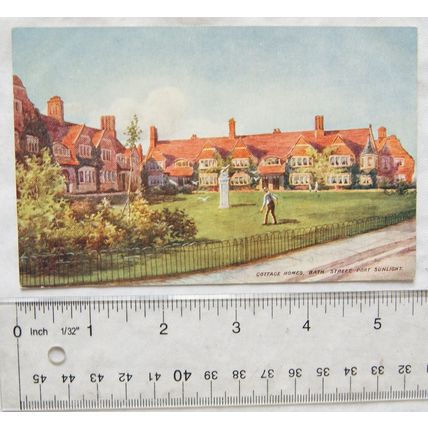 pre 1918 postcard Port Sunlight, Cottage Homes, Bath Street