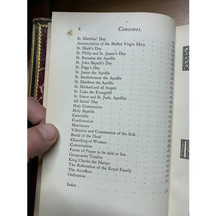 1877 "THE CHRISTIAN YEAR" THOUGHTS IN VERSE JOHN KEBLE LEATHER ANTIQUE BOOK (P5)