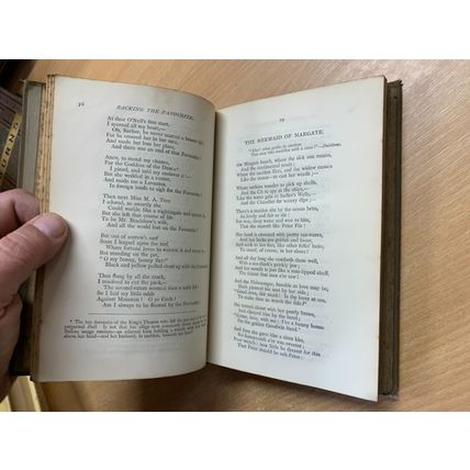 c1886 THE POETICAL WORKS OF THOMAS HOOD ANTIQUE HARDBACK BOOK (P3)