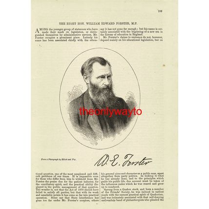 William E Forster, Industrialist & Politician, Book Illustration (Print), 1875