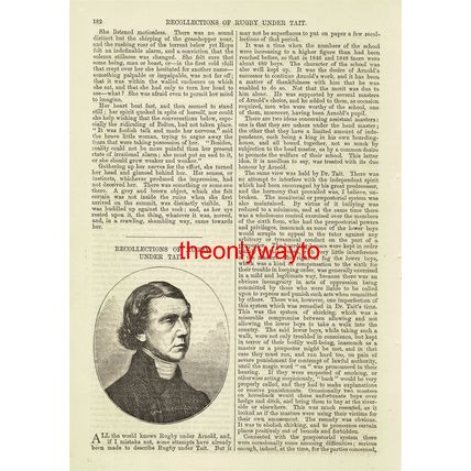 Archibald Campbell Tait, Rugby School, Book Illustration (Print), 1875
