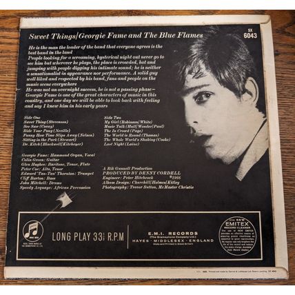 GEORGIE FAME Sweet Things LP vinyl record 1966 jazz blues UK CBS