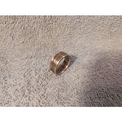 1994 90% Silver Half Dollars coin ring handmade size 10