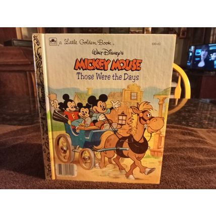 Little Golden Book Mickey Mouse Those Were The Days By Mary Carey VF 8.0 1988