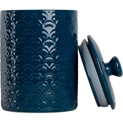 10 Strawberry Street Kitchen Canister, 3 Piece Set, Ocean Navy