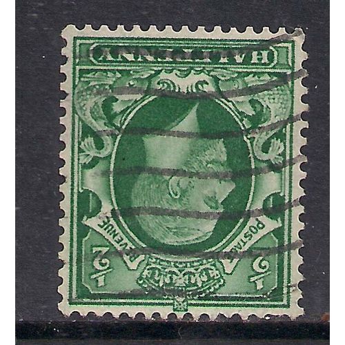 GB 1934 - 36 KGV 1/2d Green Inverted Wmk SG 439wi. ( L184 )