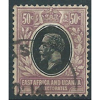 East Africa & Uganda Protectorate 1912 SG51 50c Black-Lilac Fine Used .. .