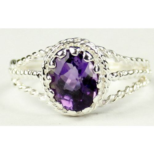 Amethyst, 925 Sterling Silver Ring, SR070