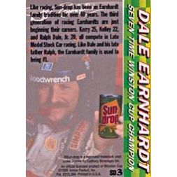 1995 Action Packed Dale Earnhardt Sun Drop-#3