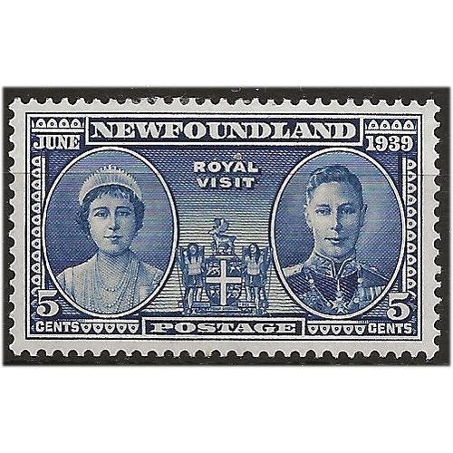 Newfoundland 1939 SG272 5c Deep Ultramarine Royal Visit Mounted Mint . ..