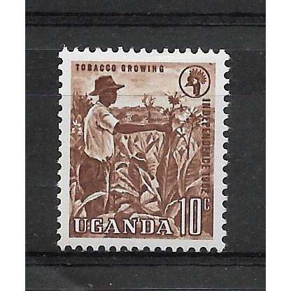 Uganda.SG100 10c Tobacco-growing.Mounted Mint.Aug19