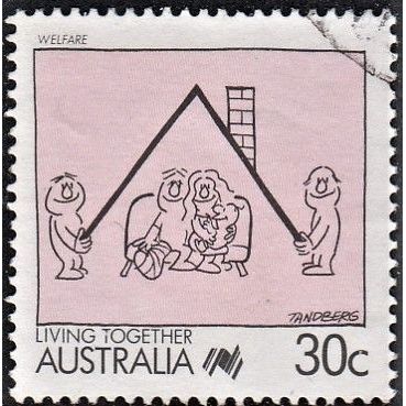AUSTRALIA, 1988 30c Living Together, SG 1120 (Scott #1062), used