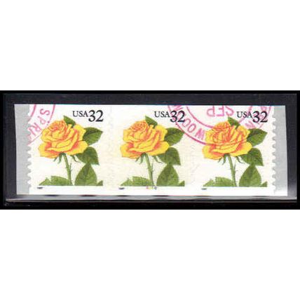 Used 3054 32c Yellow Rose Very Fine PNC 8888/3 PA3707