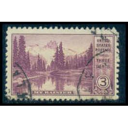 Used 742 3c Mt. Rainier Fine Plus M07429