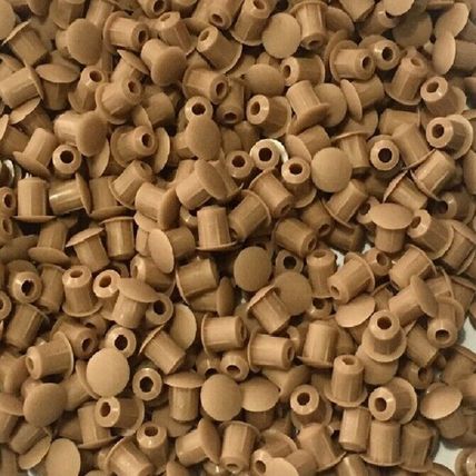 M5 DRILL HOLE COVER CAPS BLANKING HOLEFIX FURNITURE CARAMEL BROWN MUSTARD