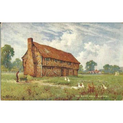 Bedfordshire ELSTOW Moot Hall Tuck Oilette (de Breanski) Postcard (3587)