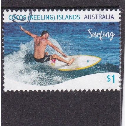 Cocos (Keeling) Islands -2019 - Water Sports, Surfing- $1.00 used