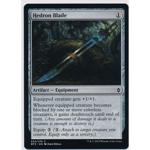 Magic the Gathering MTG Battle For Zendikar 224/274 Hedron Blade