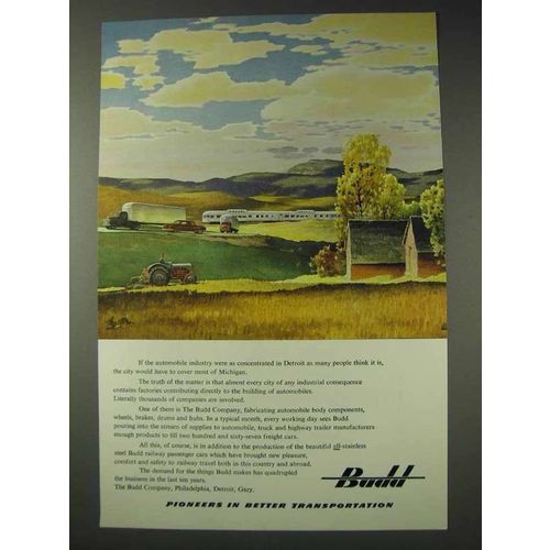 1951 Budd Company Ad - Pioneers in Transportation