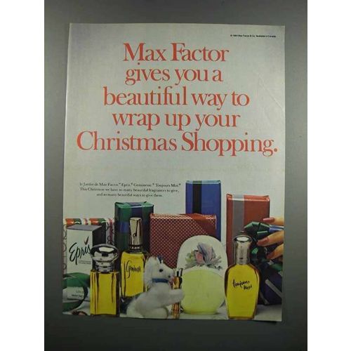 1983 Max Factor Pefume Ad - Jardin, Epris, Geminesse