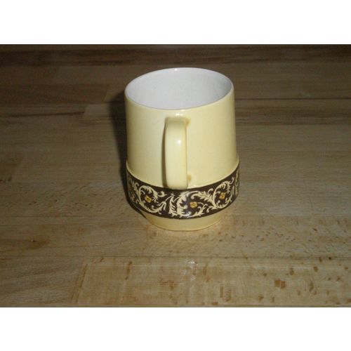 Lovely Vintage Carlton Ware Yellow / Brown Coffee Cup