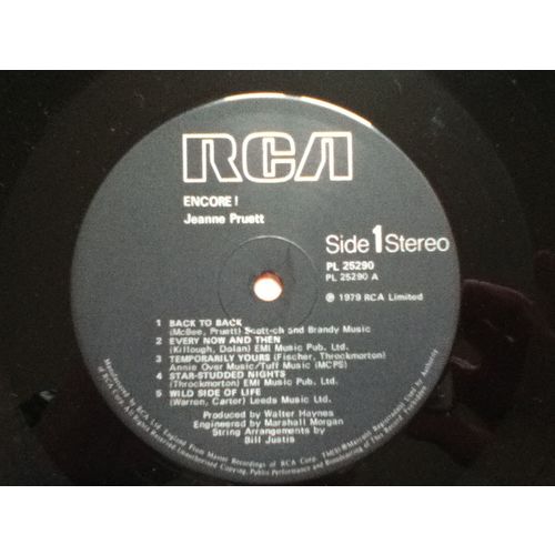 JEANNE PRUETT - ENCORE (VINYL LP)