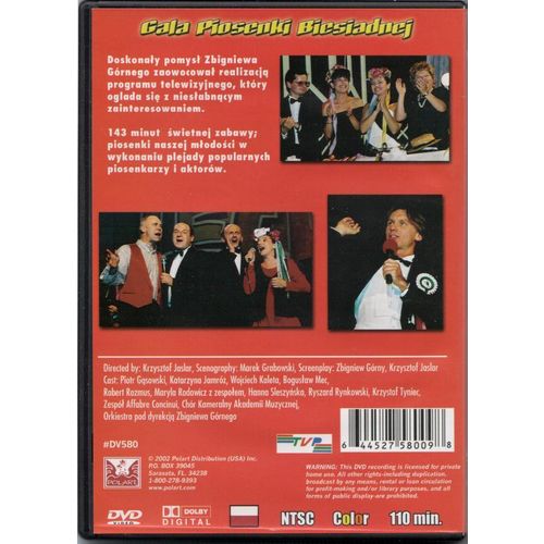 Gala Piosenki Biesiadnej (DVD) NTSC koncert POLSKI POLISH