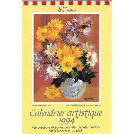 Calendrier Artistique 1994 Peinture d'Handicapé