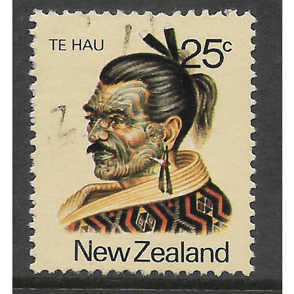 NEW ZEALAND 1980 MAORI PERSONALITIES 25c TE HAU CHIEF SG 1233 FINE USED#