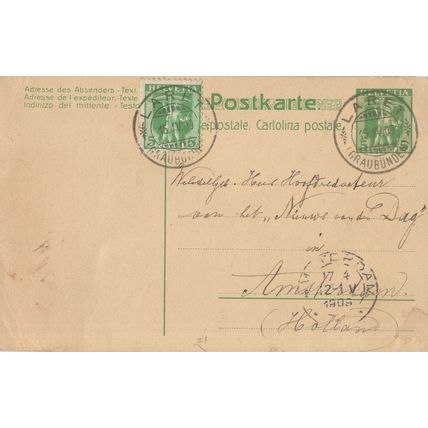 Laret Graubunden Switzerland 1902 Postcard