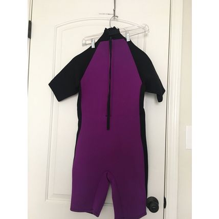 1 Pc Hobie by Stearns Youth Boys Purple Black Shortie Wetsuit Jumpsuit Shorts