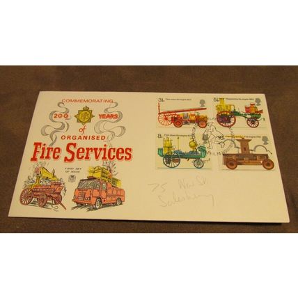 Stuarts 1974 GB Cover - Fire Service / Brigade - 200th Anniversary