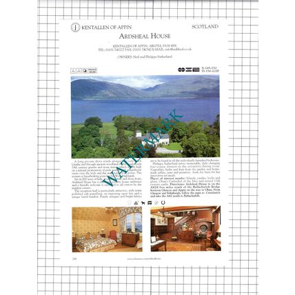 Ardvourlie Castle Isle Of Harris Ardsheal House Kentallen Advert- c.2001 Cutting