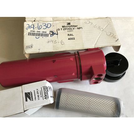 1/2" NPT ZANDER MICROFILTER G7 ZPHDLV-NPT RAL 4002,1140 ZPLV FILTER REGULATOR,CE
