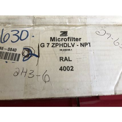 1/2" NPT ZANDER MICROFILTER G7 ZPHDLV-NPT RAL 4002,1140 ZPLV FILTER REGULATOR,CE
