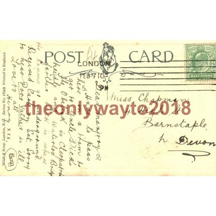 Thames Embankment , London, England, W & K Postcard 1910