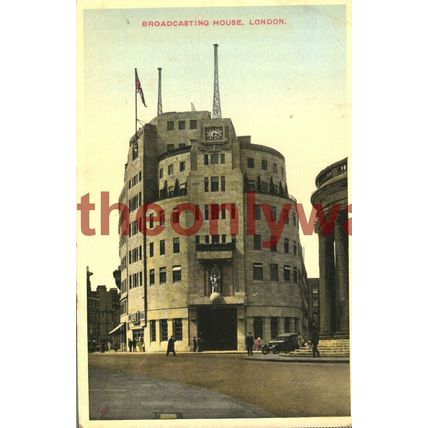 Broadcasting House, BBC, London, England, Postcard 1937