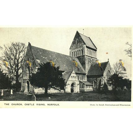 Church, Castle Rising, Norfolk, RP Ralph Postcard, 1900/10s