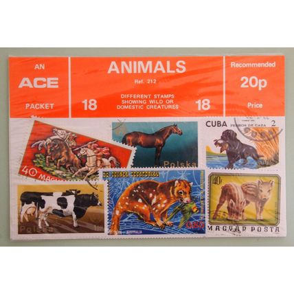 ACE pack no 212 of 18 Animals circa 1970