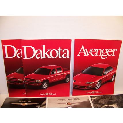 2000 DODGE AVENGER CHRYSLER 300M PT LHS PLYMOUTH DAKOTA JEEP SALES BROCHURES (8)
