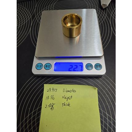 30*20mm Titanium Nitride coated caliper piston Nissin Brembo M40 M50 GP4-RX MS