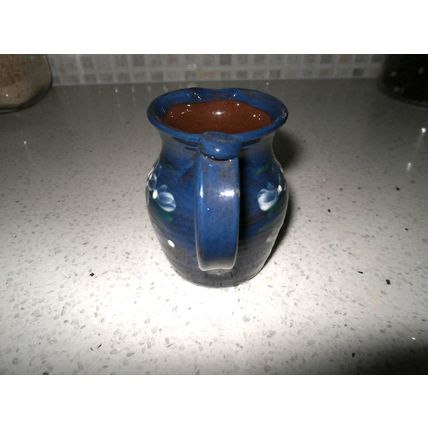 Haseley Manor Isle Of Wight Studio Pottery Blue Milk Jug / Creamer
