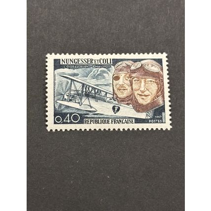 France French stamp 1967 sg 1750 40th anniv Trans Atlantic flight attempt MNH