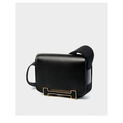Genuine Leather Women's Bag Crossbody Bag Small Square Bag Black