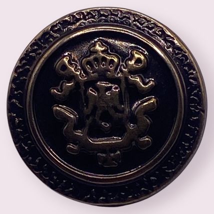Bronze Coat Of Arms Shank Buttons 15mm Vintage Cardigans Coats Jackets Plastic