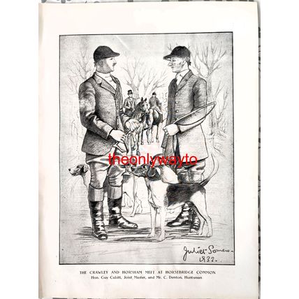 Crawley And Horsham Meet, Horsebridge Common, Book Illustration (Print), 1932